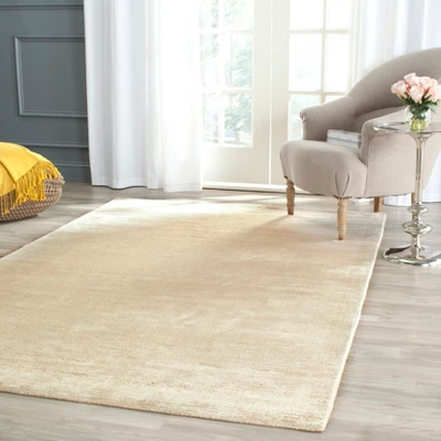 Safavieh Jimmie Solid Area Rug - Hollywood Glam Hand-Loomed Viscose 4 Safavieh Jimmie Solid Area Rug - Hollywood Glam Hand-Loomed Viscose - Image 2