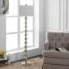 Safavieh Cace Floor Lamp in Satin Nickel and Ivory -Safavieh Furniture GUEST 75590dbb 568d 44eb b35e b7c375429fdb