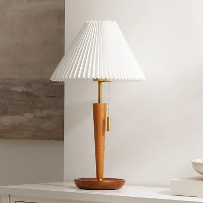 Safavieh Ronny 23.5-Inch Walnut and Brass Table Lamp 5 Safavieh Ronny 23.5-Inch Walnut and Brass Table Lamp - Image 3