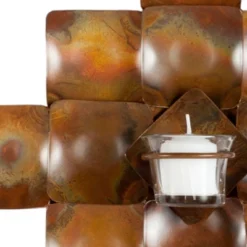 Safavieh Antique Copper Square Cross Votive Wall Décor