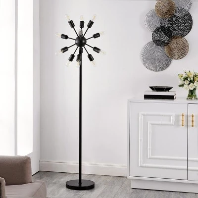 Safavieh Urban Retro Metal Floor Lamp in Black - LIT4474 4 Safavieh Urban Retro Metal Floor Lamp in Black - LIT4474 - Image 2