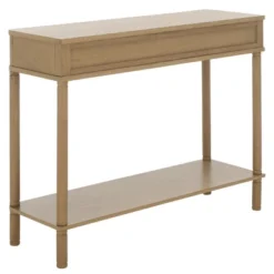 Safavieh Thurston 2-Drawer Wood Console Table - Desert Brown -Safavieh Furniture GUEST 7c794eeb 1443 4186 85cf e2ce876c1dbc