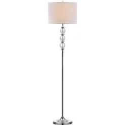 Safavieh Riga 60-inch Clear Crystal and Chrome Floor Lamp -Safavieh Furniture GUEST 7d1d11f7 ae9a 4036 a23f cb064441021a