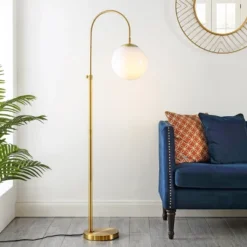 Safavieh Hamil 55-62" Extendable Brass Gold Floor Lamp - FLL4103 5 Safavieh Hamil 55-62" Extendable Brass Gold Floor Lamp - FLL4103 -Safavieh Furniture GUEST 7d4d6f95 8d10 4529 9bb2 c29eb5e99841