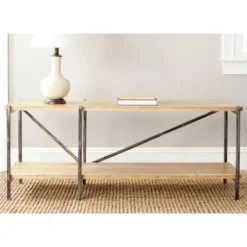Safavieh Theodore Console Table - Natural Wood