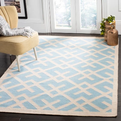 Safavieh Tangier Dhurry Hand-Woven Wool Geometric Rug 4 Safavieh Tangier Dhurry Hand-Woven Wool Geometric Rug - Image 2