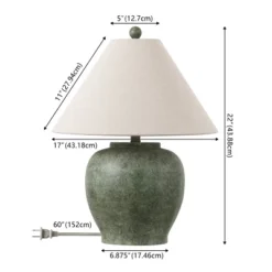 Safavieh Dylan 22-Inch Antique Green Resin Table Lamp with Fabric Shade 9 Safavieh Dylan 22-Inch Antique Green Resin Table Lamp with Fabric Shade -Safavieh Furniture GUEST 821c6e7c 7c9c 4fb1 a2ec 2f9be795634d