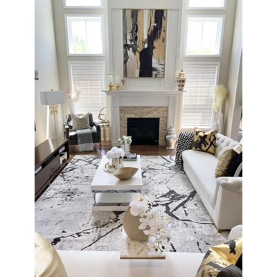 Safavieh Sauna Floor Lamp - Antique Gold Crystal & Metal Floor Lamp - LIT4515 4 Safavieh Sauna Floor Lamp - Antique Gold Crystal & Metal Floor Lamp - LIT4515 - Image 2