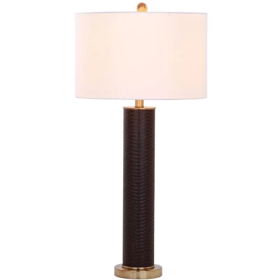 Safavieh Ollie 31.5-Inch Grey Faux Alligator Table Lamps - Set of 2 4 Safavieh Ollie 31.5-Inch Grey Faux Alligator Table Lamps - Set of 2 - Image 2