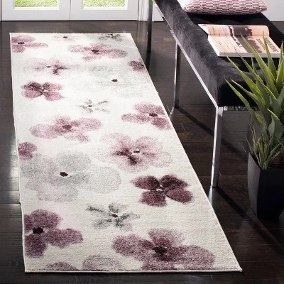 Safavieh Deborah Floral Loomed Accent Rug with Antiqued Motifs 4 Safavieh Deborah Floral Loomed Accent Rug with Antiqued Motifs - Image 2