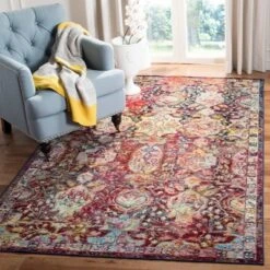 Safavieh Kyra Collection Distressed Medallion Area Rug -Safavieh Furniture GUEST 8556f929 7c7b 4d96 9d66 ade4168d2600