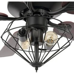 Safavieh Leanne 52-Inch 2-Light Black Ceiling Fan with Remote 10 Safavieh Leanne 52-Inch 2-Light Black Ceiling Fan with Remote -Safavieh Furniture GUEST 867e250b 8689 401d 8093 03cf5299541d