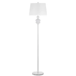 Safavieh Torc White Floor Lamp with LED Bulb - LIT4471 -Safavieh Furniture GUEST 872d4bdd b070 4de2 a4f8 df574dc62e65