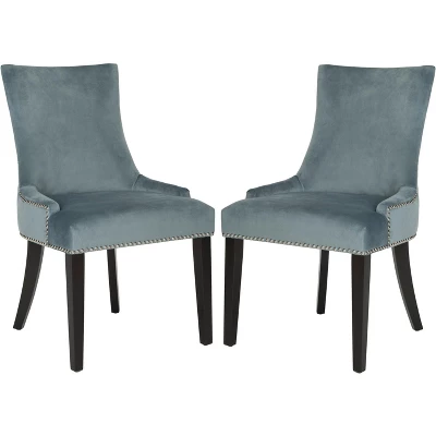 Safavieh Lester 19-Inch Upholstered Dining Chairs - Set of 2 18 Safavieh Lester 19-Inch Upholstered Dining Chairs - Set of 2 - Image 16
