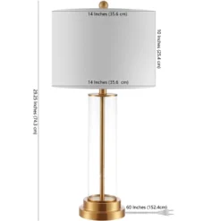 Safavieh Cassian Glass Table Lamp - Clear Contemporary Lighting -Safavieh Furniture GUEST 88095379 4650 426e ad62 f2fa72ad288b