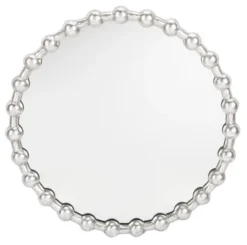 Safavieh Eden Round Silver Beaded Wall Mirror - 30 Inch -Safavieh Furniture GUEST 8826cad5 f524 493b 9e98 b4d20707e6e4