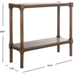 Safavieh Rafiki Distressed White Wood Console Table -Safavieh Furniture GUEST 885ca6da 6c96 46a8 b67f f0826a45695f
