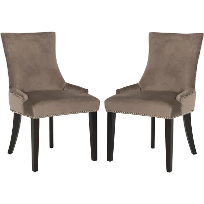 Safavieh Lester 19-Inch Upholstered Dining Chairs - Set of 2 17 Safavieh Lester 19-Inch Upholstered Dining Chairs - Set of 2 - Image 15