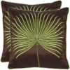Safavieh Leste Verte 22-inch Green Tropical Leaf Decorative Pillows - Set of 2 1 Safavieh Leste Verte 22-inch Green Tropical Leaf Decorative Pillows - Set of 2 -Safavieh Furniture GUEST 8a04928a 0f70 4332 8ef4 c8ba616facfd