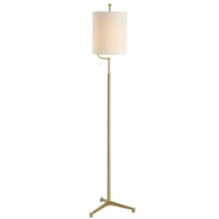 Safavieh Ezekiel 62" Brass & Iron Floor Lamp with Pull Chain
