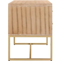 Safavieh Couture Estelle Nightstand - Modern Oak and Brass 2-Drawer Side Table 15 Safavieh Couture Estelle Nightstand - Modern Oak and Brass 2-Drawer Side Table -Safavieh Furniture GUEST 8e8a197d 1921 4693 aaa1 7e618fccfe04