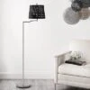 Safavieh Berman 60" Modern Swing Arm Floor Lamp - Black/Chrome -Safavieh Furniture GUEST 8e9cd4e8 f6b1 4c75 b60b e630635ef56b