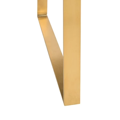 Safavieh Langston Acrylic Arm Chair with Brass Finish 9 Safavieh Langston Acrylic Arm Chair with Brass Finish - Image 7