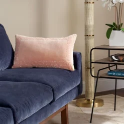 Safavieh Moroccan Border Blush 12" x 20" Throw Pillow