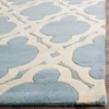 Safavieh Lindsey 3'x5' Quatrefoil Design Tufted Accent Rug in Blue/Ivory