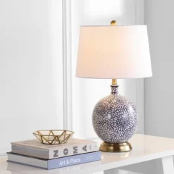 Safavieh Orianna 25-Inch Ceramic Table Lamp - Blue and White Pattern -Safavieh Furniture GUEST 917543d6 d8ac 4aed a77d b75dcb70e174