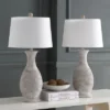 Safavieh Bentlee Table Lamp - Grey Textured Finish (Set of 2) -Safavieh Furniture GUEST 92cdd9fc f881 4bc9 b1b1 5536a8234177