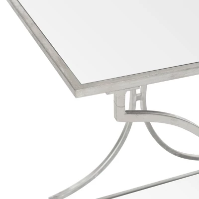 Safavieh Ignatius Bar Cart with Mirrored Glass and Forged Iron 5 Safavieh Ignatius Bar Cart with Mirrored Glass and Forged Iron - Image 3