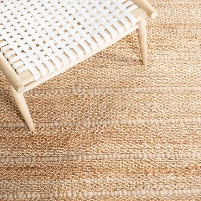 Safavieh Nita Solid Woven Rug - Hand-Woven Jute & Wool Coastal Decor 8 Safavieh Nita Solid Woven Rug - Hand-Woven Jute & Wool Coastal Decor - Image 6