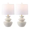 Safavieh Jorden 21.5-Inch White Resin Table Lamps (Set of 2) -Safavieh Furniture GUEST 964103fb b3c1 4438 9ead 6541db9f2d15
