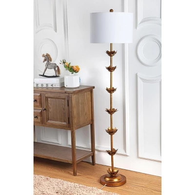 Safavieh Landen 63.5" Antique Gold Iron Floor Lamp 3 Safavieh Landen 63.5" Antique Gold Iron Floor Lamp