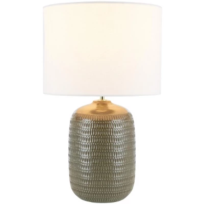 Safavieh Oryn 20-Inch Taupe Ceramic Table Lamp 3 Safavieh Oryn 20-Inch Taupe Ceramic Table Lamp