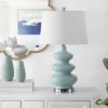 Safavieh Brielle Blue Ceramic Triple Gourd Table Lamp -Safavieh Furniture GUEST 9904e1aa 66dd 4e19 8cd9 8618a1b6f722