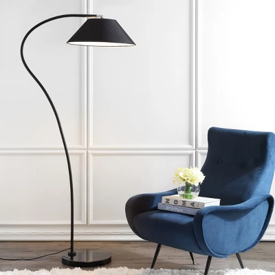 Safavieh Lumi Arc Floor Lamp in Black - Modern LIT4467 Contemporary Lighting 5 Safavieh Lumi Arc Floor Lamp in Black - Modern LIT4467 Contemporary Lighting - Image 3