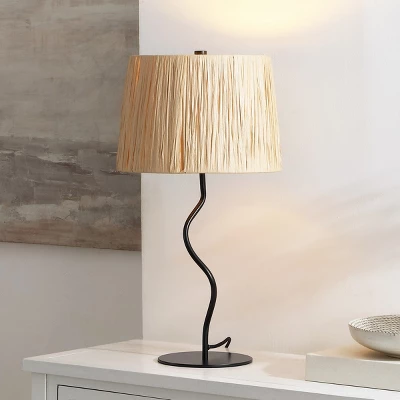Safavieh Ziggi 24.25-Inch Modern Table Lamp with Natural Paper Rope Shade 5 Safavieh Ziggi 24.25-Inch Modern Table Lamp with Natural Paper Rope Shade - Image 3