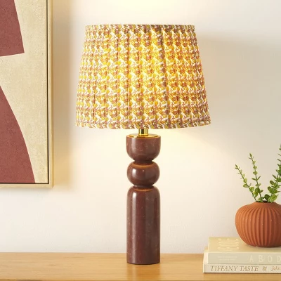 Safavieh Suraya 24-Inch Deep Red Marble Table Lamp 5 Safavieh Suraya 24-Inch Deep Red Marble Table Lamp - Image 3