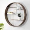Safavieh Elewen 36-Inch Round Iron Wall Shelf in Brown 2 Safavieh Elewen 36-Inch Round Iron Wall Shelf in Brown -Safavieh Furniture GUEST 99dc8ad4 3451 4e1e a17f 6ab43a0501da