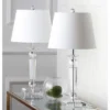 Safavieh Imogene Crystal Table Lamp (Set of 2) with White Cotton Shades -Safavieh Furniture GUEST 9a491c25 0398 404d 89ae ff19e2e2815a