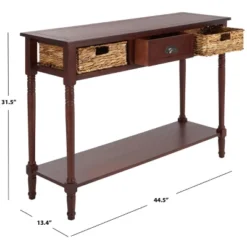 Safavieh Couture Christa Console Table with Rattan Drawers -Safavieh Furniture GUEST 9adda0e6 b56e 47e4 aece 578a96b2888e