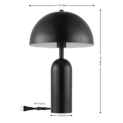 Safavieh Ryler 19" Black Iron Modern Table Lamp with LED Bulb -Safavieh Furniture GUEST 9bcbff42 7695 475b bec7 ddd3c7f73dd0