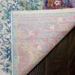 Safavieh Cortez Collection Purple & Turquoise Medallion 3' x 10' Runner -Safavieh Furniture GUEST 9d5c2e9a d65f 4a43 b6fb fde270109953