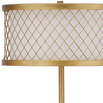 Safavieh Evie Mesh Floor Lamp in Gold Finish 5 Safavieh Evie Mesh Floor Lamp in Gold Finish - Image 3