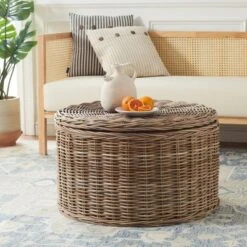 Safavieh Jesse Wicker Storage Coffee Table