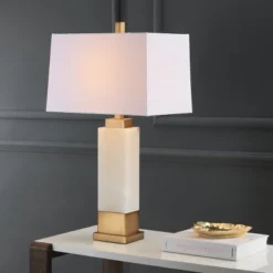 Safavieh Rozella 29.5-Inch Alabaster & Gold Marble Table Lamp -Safavieh Furniture GUEST 9e42a935 079c 45e3 9895 3ffa47abc124