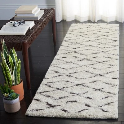 Safavieh Casablanca CSB847 Hand Tufted Indoor Wool Rug - Ivory/Brown 3 Safavieh Casablanca CSB847 Hand Tufted Indoor Wool Rug - Ivory/Brown
