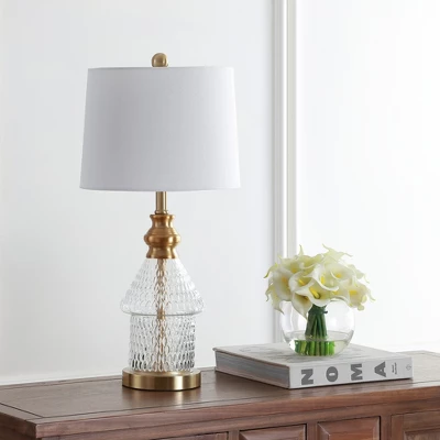 Safavieh Camden Table Lamp - Contemporary Textured Glass & Gold Finish 3 Safavieh Camden Table Lamp - Contemporary Textured Glass & Gold Finish
